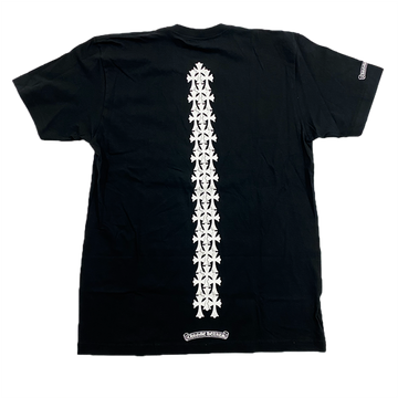 Chrome Hearts Cemetery Cross Tire Tracks Tee Black