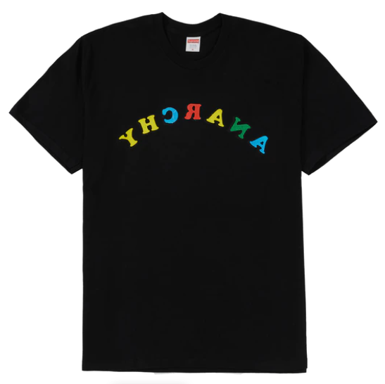 Supreme Jamie Reid Anarchy Tee Black
