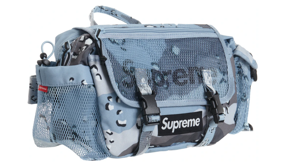 Supreme Waist Bag SS20 Blue Chocolate Chip Camo Kickzr4us