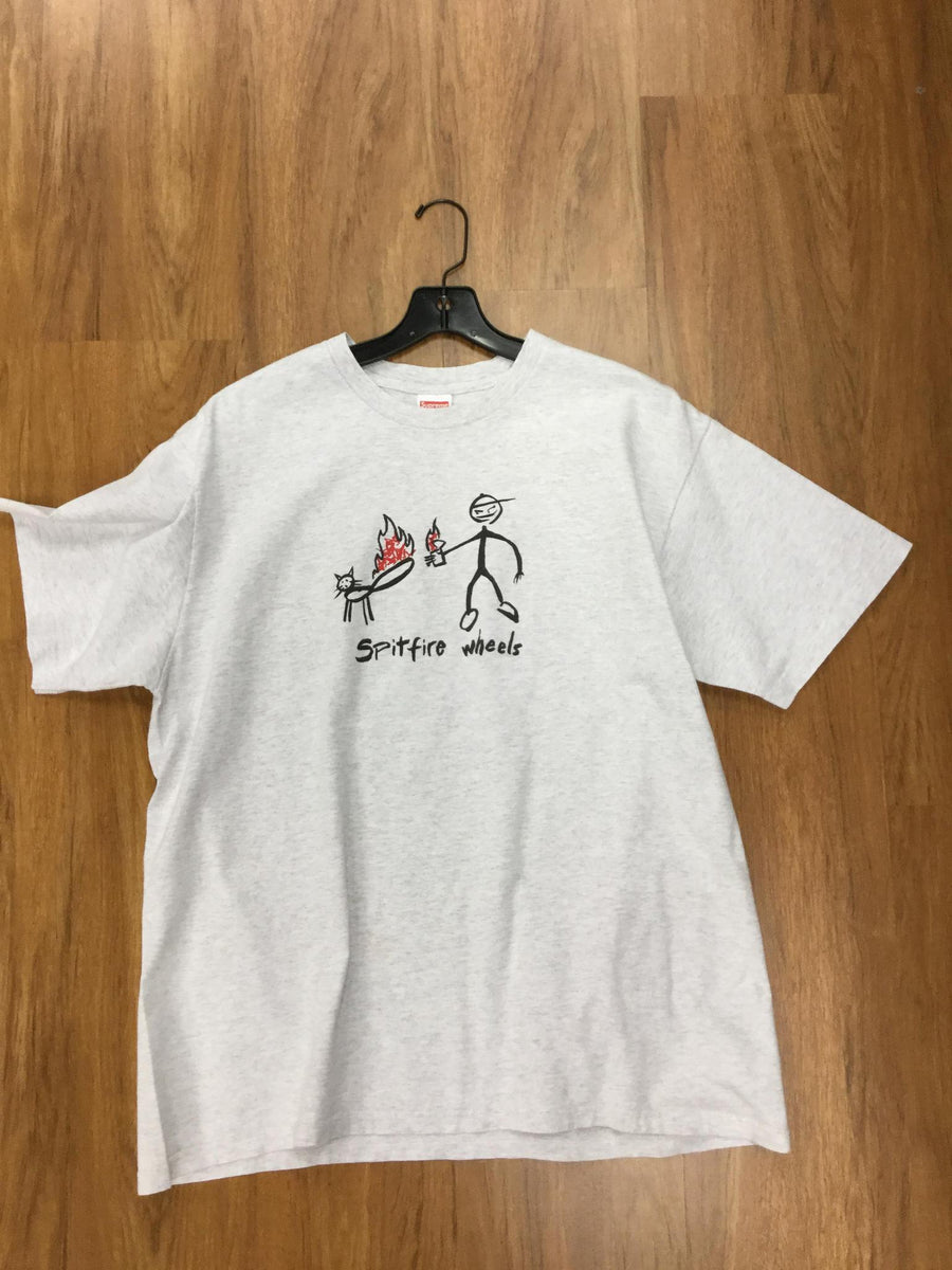 Vnds Supreme Spitfire Cat T-Shirt Ash Grey