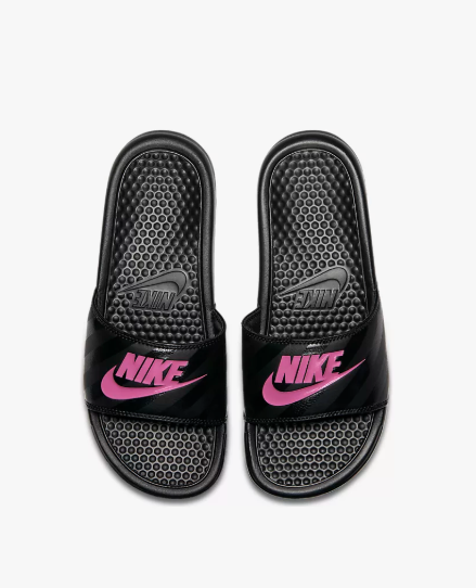 Nike Benassi Jdi Black/Vivid Pink (W)