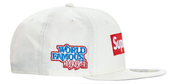 Supreme World Famous Box Logo New Era White