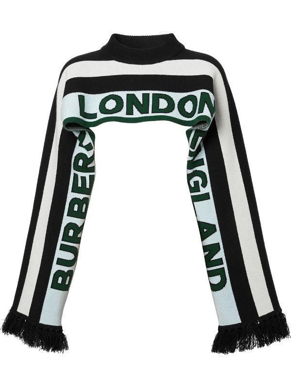 Burberry Football Scarf W/ Head Hole