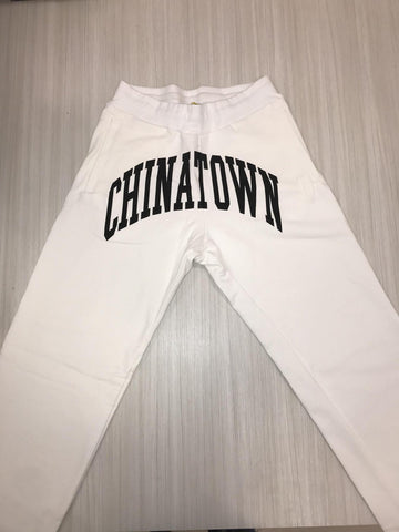 Chinatown Market White Logo Printed Sweatpants