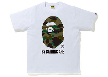 BAPE 1st Camo By Bathing Ape Tee White/Green (Tried-on)