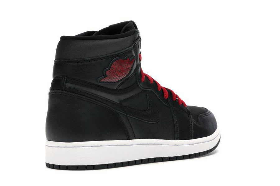 Air Jordan 1 Retro High Black Satin Gym Red