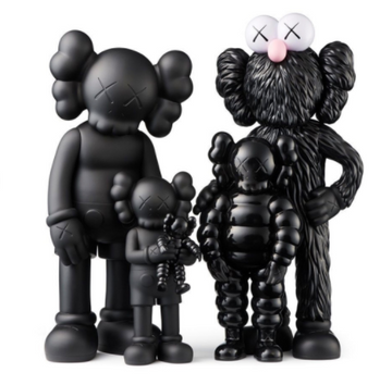 KAWS FAMILY Figures Black