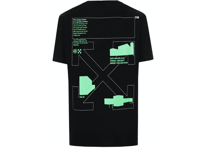 OFF-WHITE Slim Fit Arch Shapes T-Shirt Black/Green