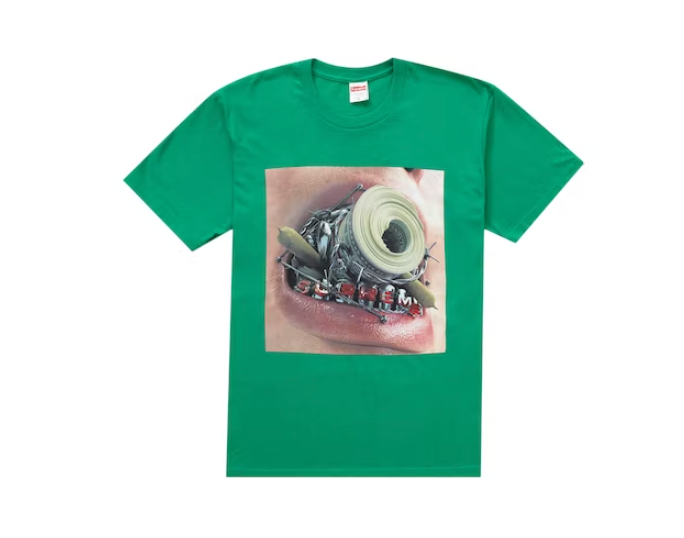 Supreme Braces Tee Green