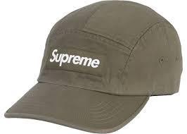Supreme Washed Chino Twill Camp Cap (FW20) Olive