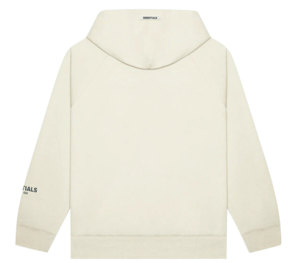 FEAR OF GOD ESSENTIALS Pullover Hoodie Applique Logo Buttercream