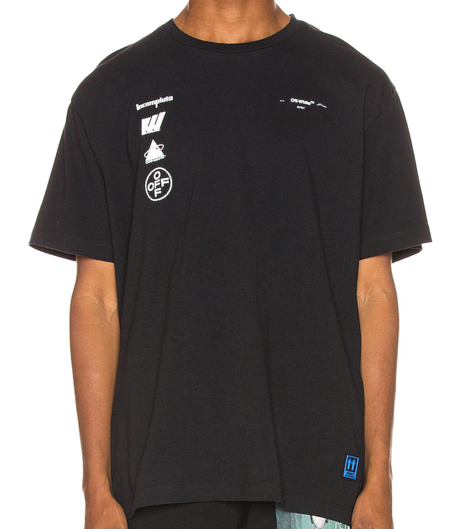 Off-White Black & White Oversized Mariana de Silva T-Shirt