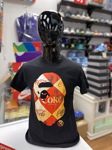 Vnds Bape x Coca Cola Bape Head Tee Black