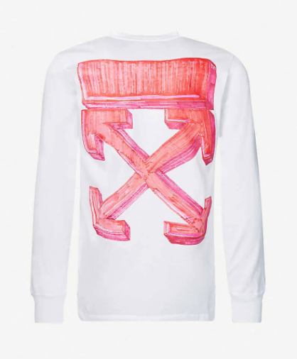 OFF-WHITE Oversize Fit Marker Arrows Tee White/Red