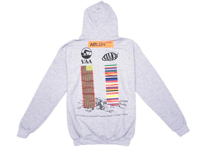Virgil Abloh MCA Figures Of Speech Flags Hoodie Heather Grey