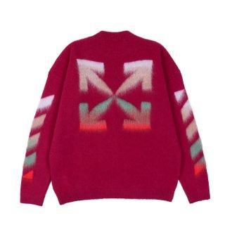 Off-White Diag Brushed Baton Rouge Multi Crewneck