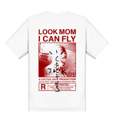 Look Mom I Can Fly White/Red Tee